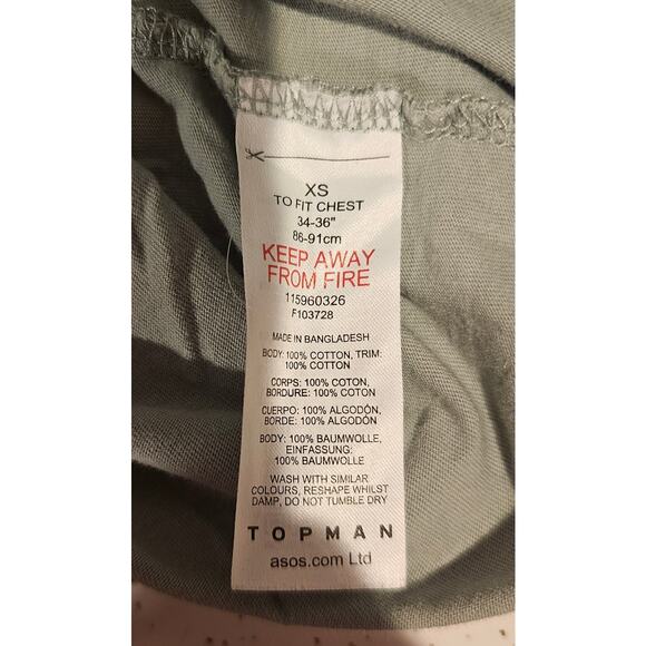 Topman Womens T Shirt, Size XS, New, 100% Cotton - Picture 4 of 4